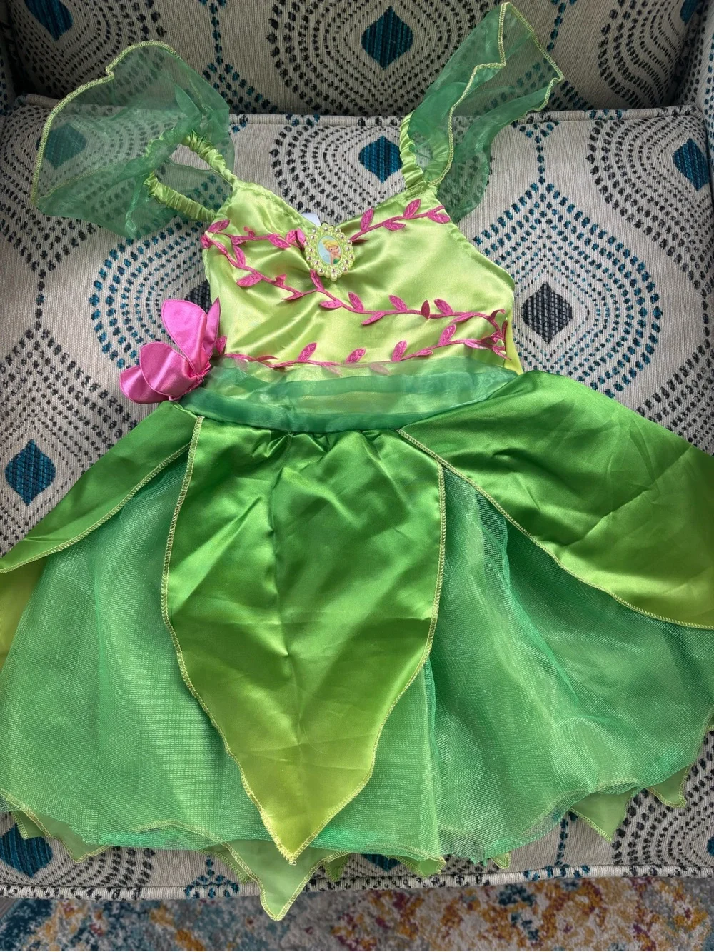Disney Tinker Bell Costume - Green and Yellow